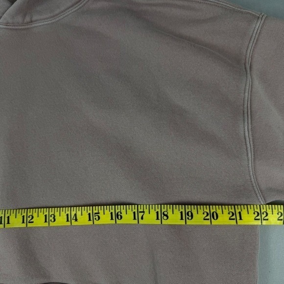 Abercrombie Fitch Oversized Hoodie Sweatshirt Stone Wash Fleece Lined Womens XS - Picture 10 of 11